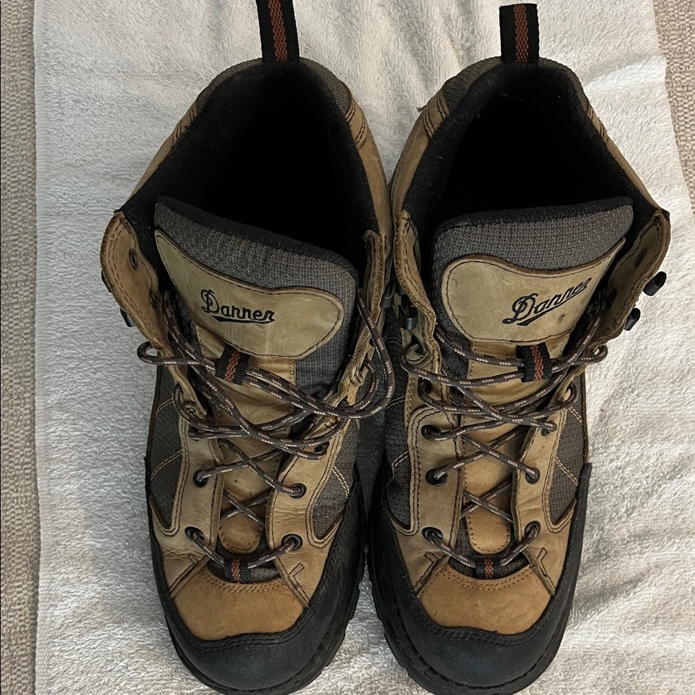 Danner Men's Brown and Gray Hiking Boots